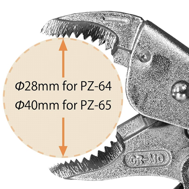 Engineer Screw Removal Locking Pliers Easy Screw removal, simply grip the screw head & twist it out! anti-slip elastomer comfort grips easy release handles (allows one-handed operation) (PZ-65) - Image 5